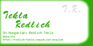 tekla redlich business card